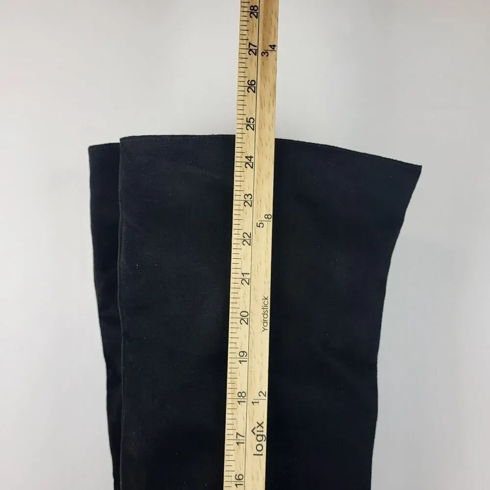 Seychelles Paradise City Leather Over the Knee Boots Black Size 6